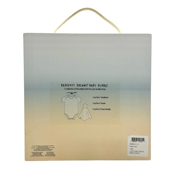 Barefoot Dreams CozyTerry Onesie Baby Bundle Size 3-6M - Picture 15 of 16